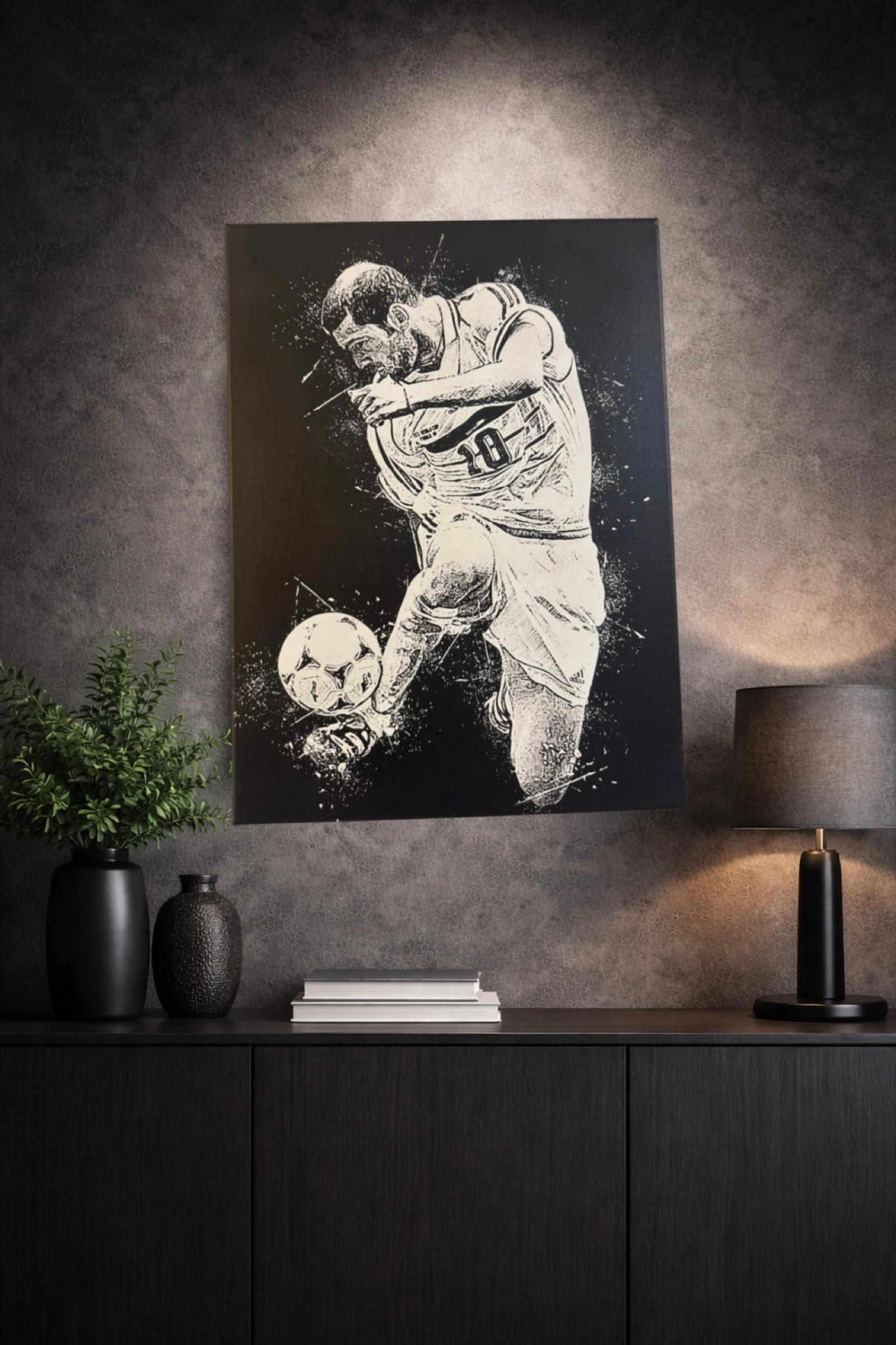 Tableau en toile Zinedine Zidane 30x40cm – photo 2